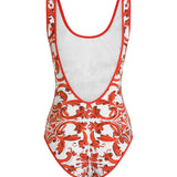 Costume intero stampa Majolica O9A46J ONO19IE5DQ DOLCE & GABBANA 