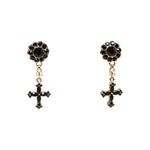 Orecchini a clip con croci e strass WEQ4S2 W1111N0011 DOLCE & GABBANA 