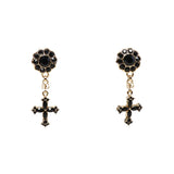 Orecchini a clip con croci e strass WEQ4S2 W1111N0011 DOLCE & GABBANA 