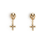 Orecchini a clip con croci e strass WEQ4S2 W1111N0011 DOLCE & GABBANA 