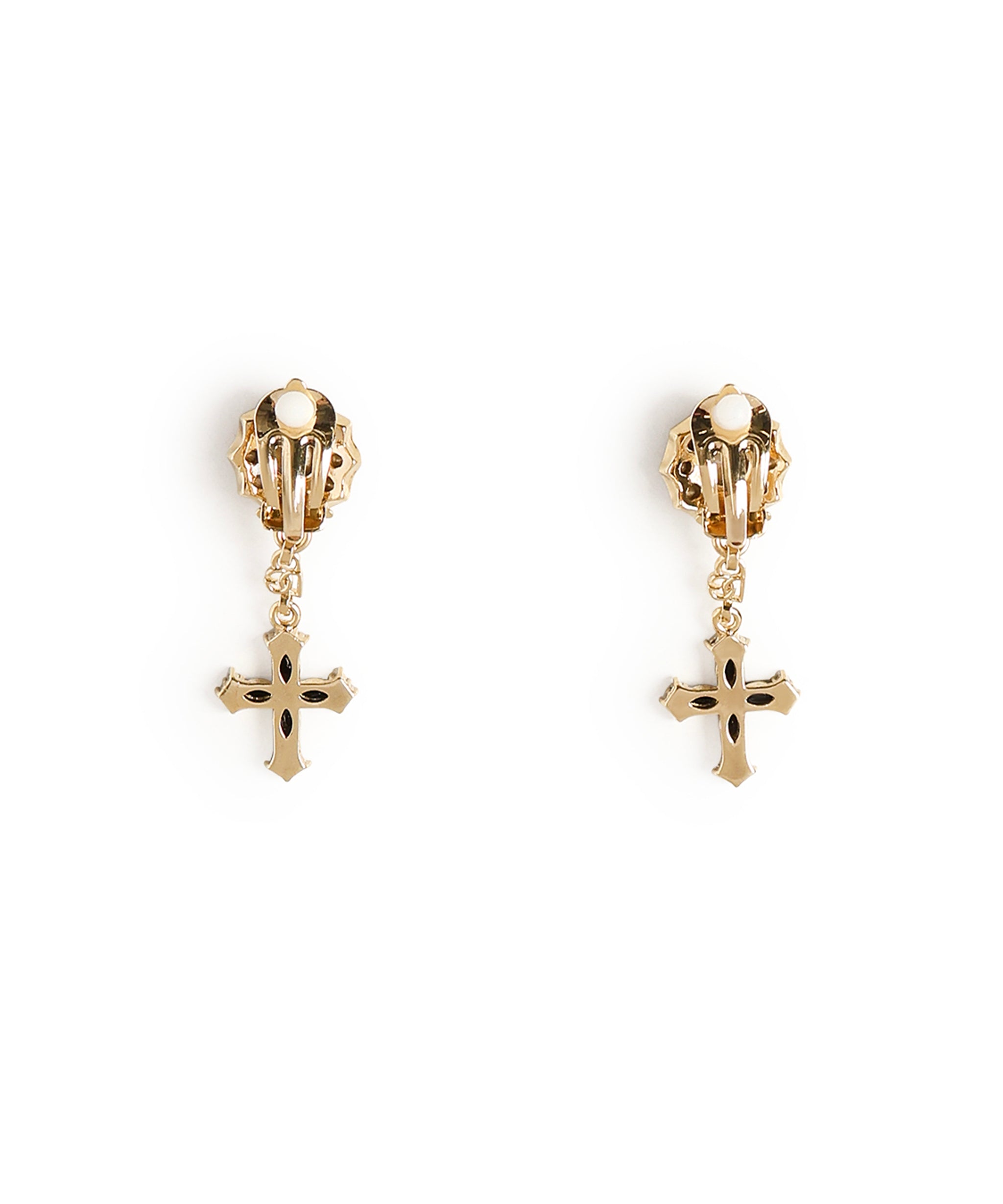 Orecchini a clip con croci e strass WEQ4S2 W1111N0011 DOLCE & GABBANA 