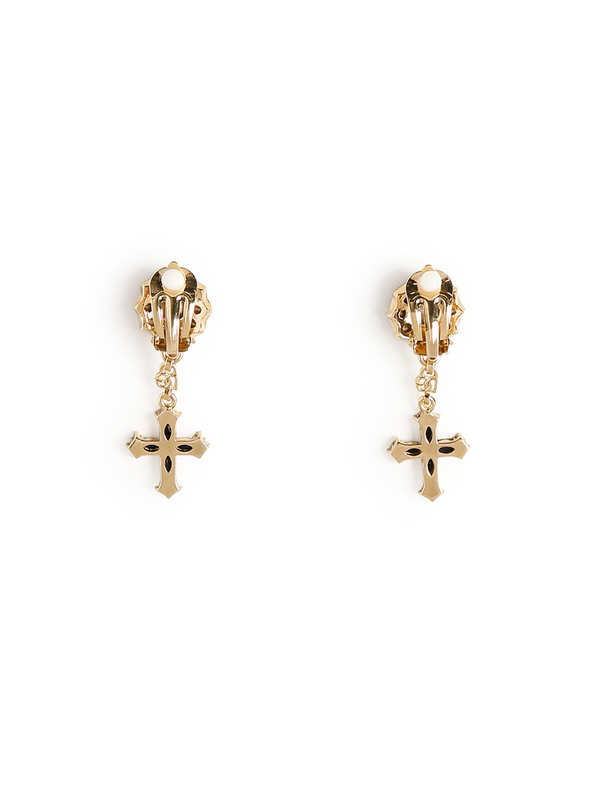 Orecchini a clip con croci e strass WEQ4S2 W1111N0011 DOLCE & GABBANA 