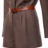 Jumpsuit corta con cintura DA550 FF0428DXXX737 DONDUP 