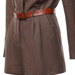 Jumpsuit corta con cintura DA550 FF0428DXXX737 DONDUP 