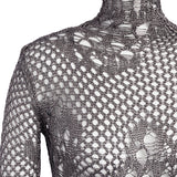 Abito in maglia stramata DA564 M01043D961 DONDUP 