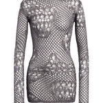 Miniabito in maglia stramata DA565 M01043D961 DONDUP 