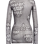 Miniabito in maglia stramata DA565 M01043D961 DONDUP 