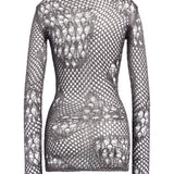 Miniabito in maglia stramata DA565 M01043D961 DONDUP 