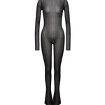 Jumpsuit in maglia a costa DA566 M01045D999 DONDUP 