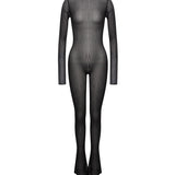 Jumpsuit in maglia a costa DA566 M01045D999 DONDUP 