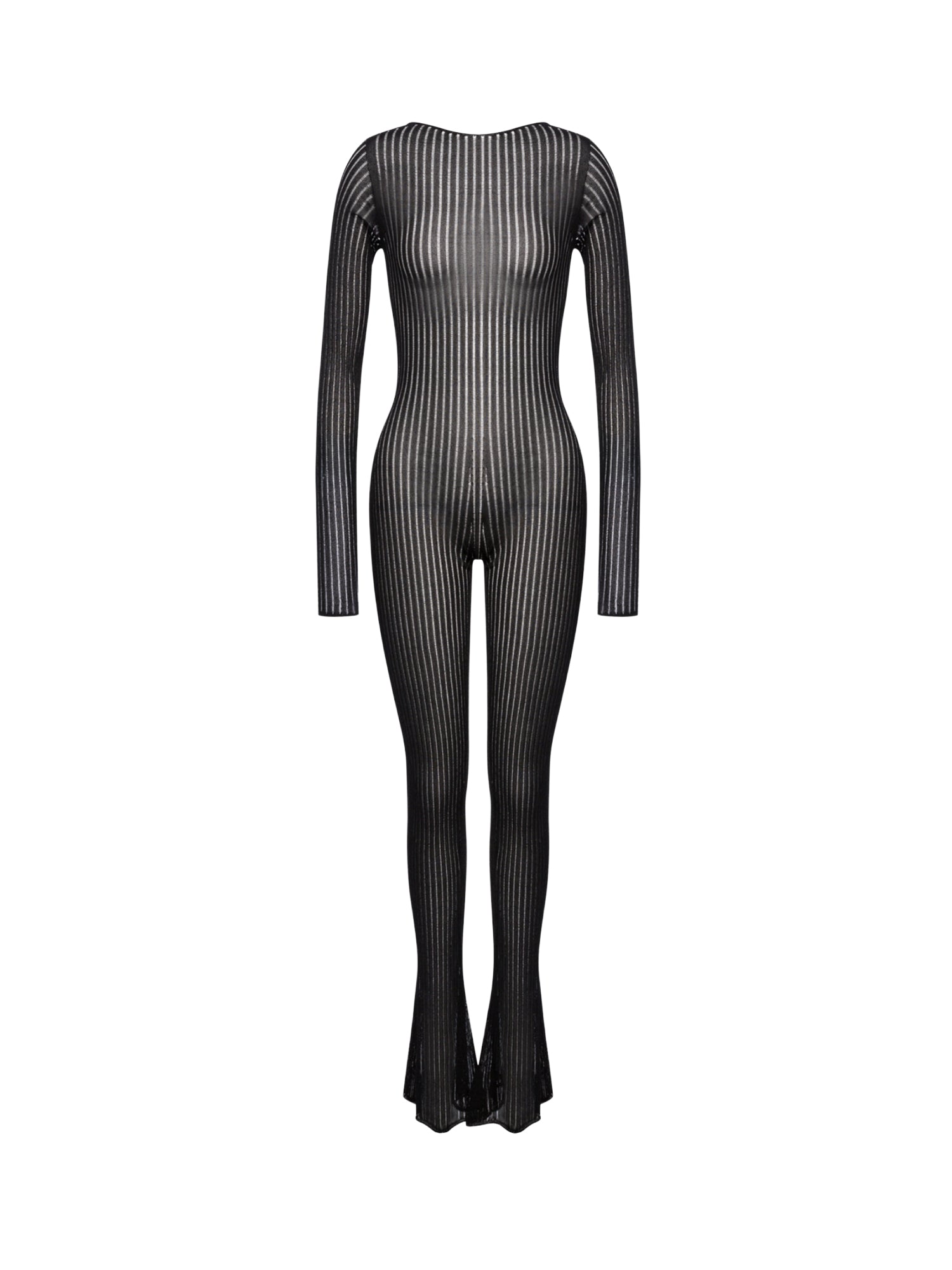 Jumpsuit in maglia a costa DA566 M01045D999 DONDUP 