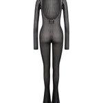 Jumpsuit in maglia a costa DA566 M01045D999 DONDUP 