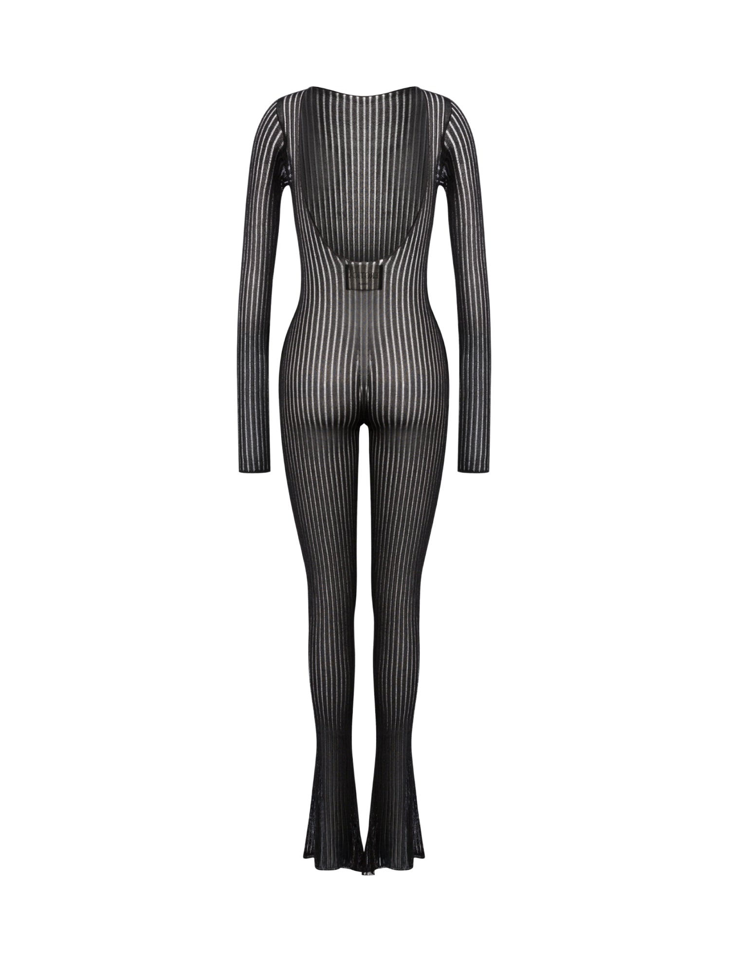 Jumpsuit in maglia a costa DA566 M01045D999 DONDUP 