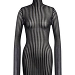 Miniabito in maglia lurex DA567 M01044D999 DONDUP 