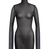 Miniabito in maglia lurex DA567 M01044D999 DONDUP 
