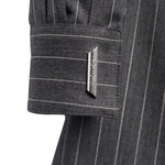 Miniabito chemisier in fresco di lana gessato DA569 ES0080D903 DONDUP 