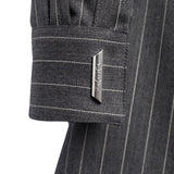 Miniabito chemisier in fresco di lana gessato DA569 ES0080D903 DONDUP 