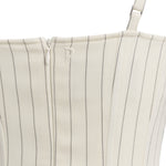 Miniabito bustier in fresco di lana gessato DA571 ES0080D001 DONDUP 