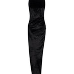 Abito lungo in velluto DA572 VS0040D999 DONDUP 
