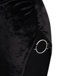 Abito lungo in velluto DA572 VS0040D999 DONDUP 