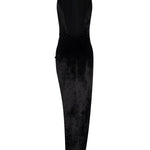 Abito lungo in velluto DA572 VS0040D999 DONDUP 
