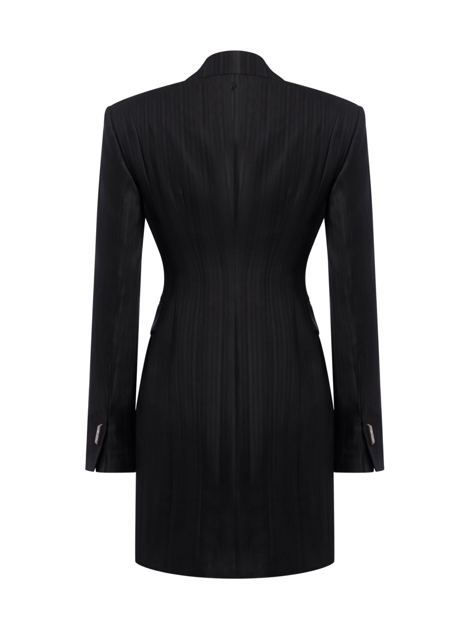Miniabito robe-manteau in gessato lana e viscosa DA574 EFE166D999 DONDUP 