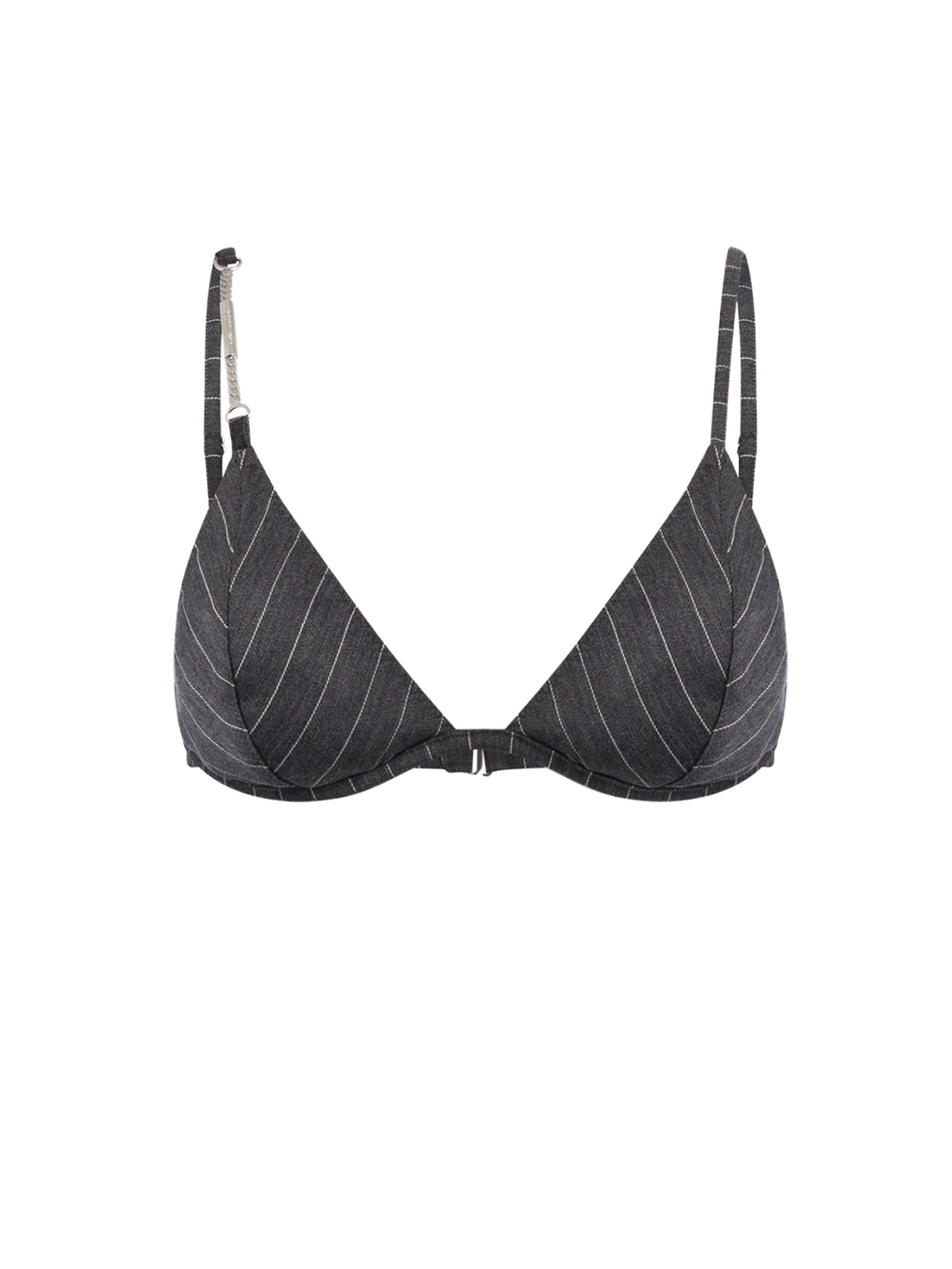 Reggiseno in fresco di lana gessato DC482 ES0080D903 DONDUP 