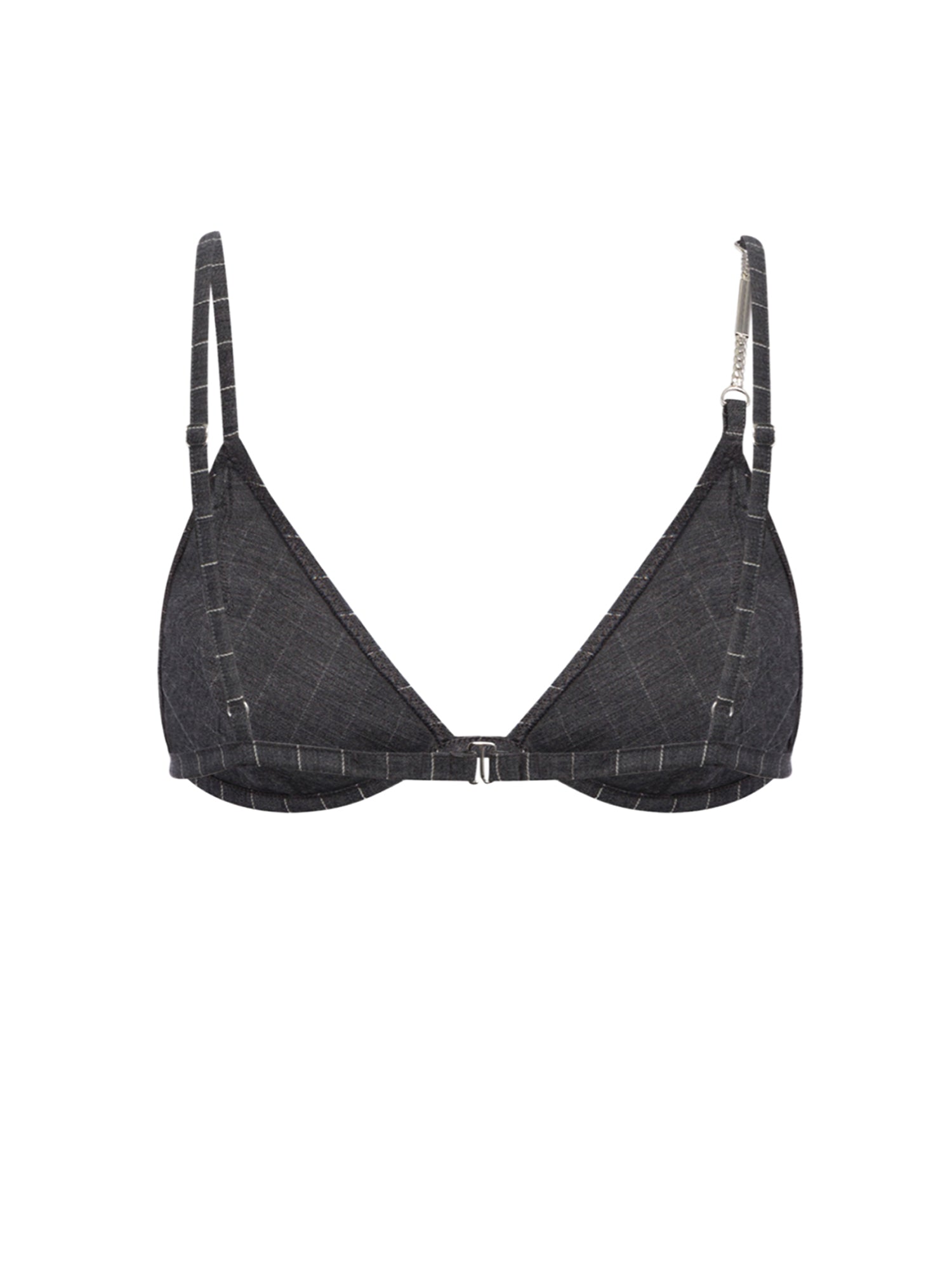 Reggiseno in fresco di lana gessato DC482 ES0080D903 DONDUP 