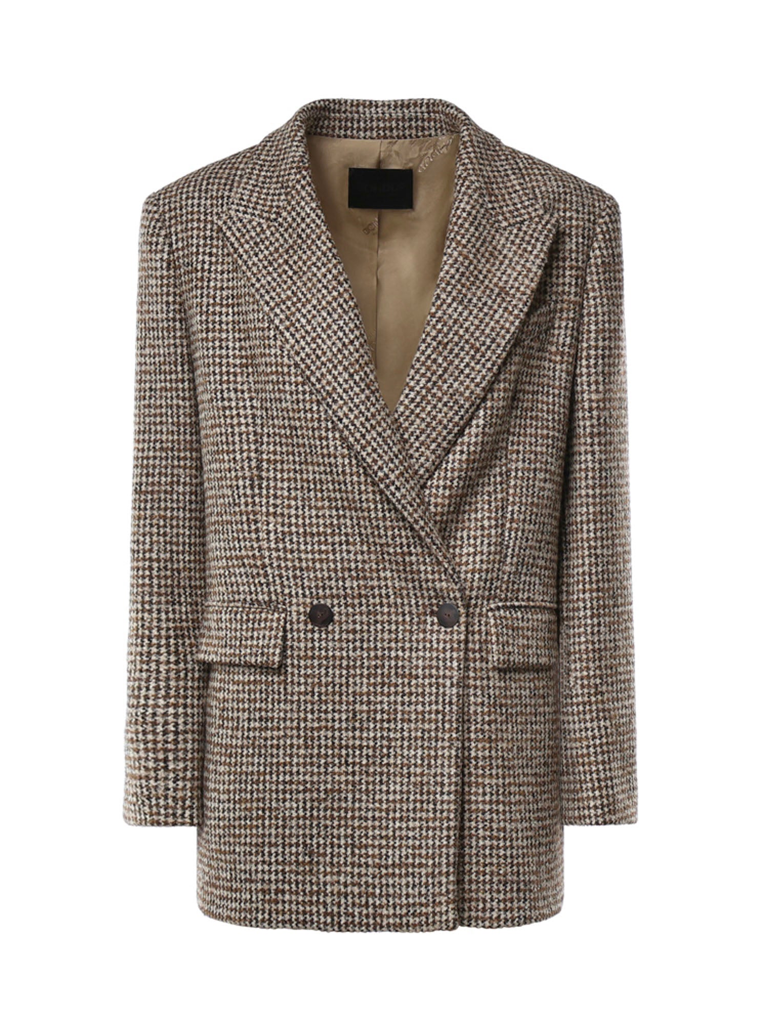 Blazer doppiopetto in bouclé DJ636 FF0429DXXX718 DONDUP 