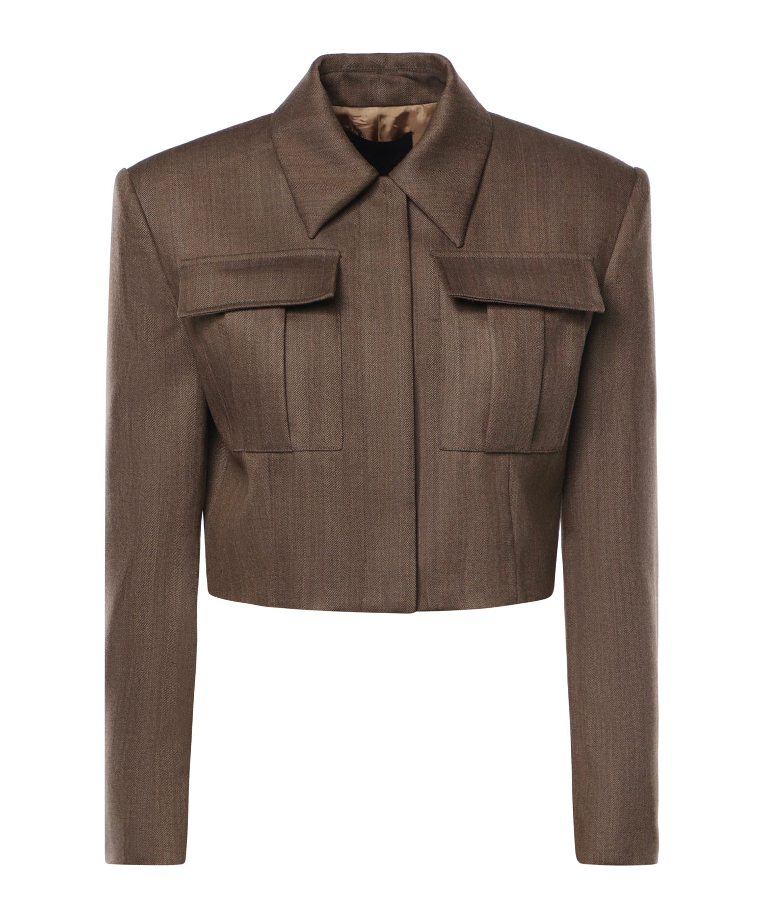 Blazer oversize in lana a spina di pesce DJ790 FF0427DXXX718 DONDUP 