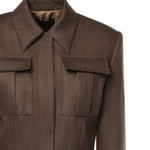 Blazer oversize in lana a spina di pesce DJ790 FF0427DXXX718 DONDUP 