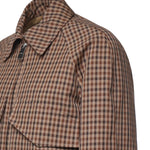 Giacca check con cintura DJ816 QF0207DXXX737 DONDUP 