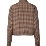 Giacca check con cintura DJ816 QF0207DXXX737 DONDUP 