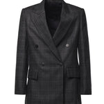 Blazer doppiopetto in Principe di Galles DJ823 QF0208DXXX909 DONDUP 