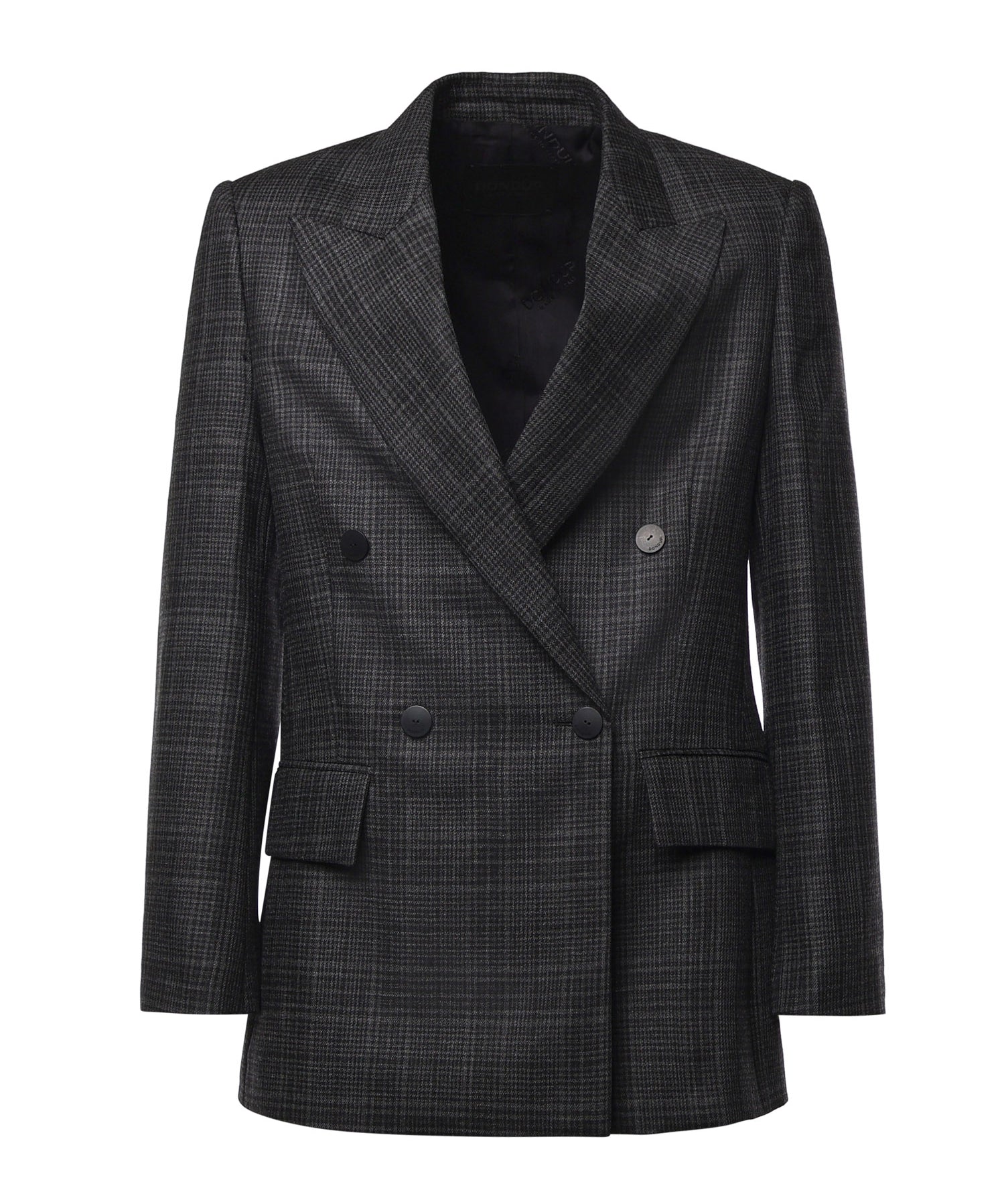 Blazer doppiopetto in Principe di Galles DJ823 QF0208DXXX909 DONDUP 