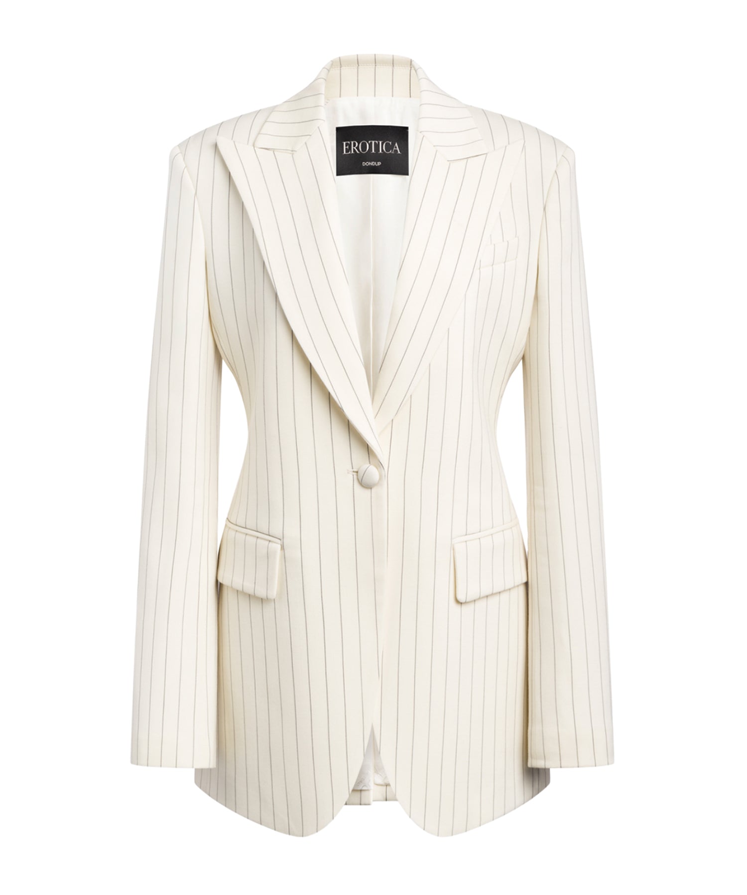Blazer monopetto in fresco di lana gessato DJ847 ES0080D001 DONDUP 