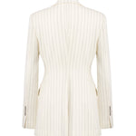 Blazer monopetto in fresco di lana gessato DJ847 ES0080D001 DONDUP 