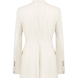 Blazer monopetto in fresco di lana gessato DJ847 ES0080D001 DONDUP 