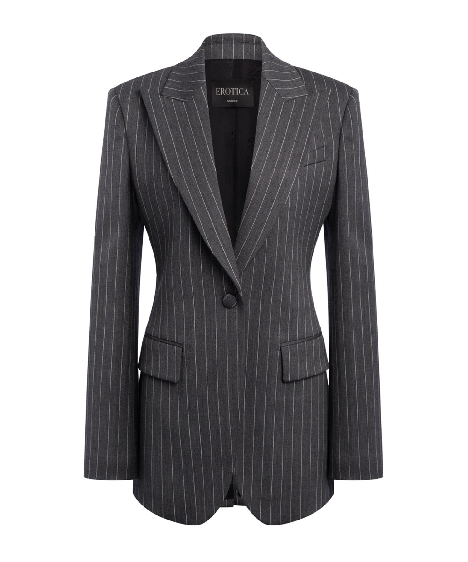 Blazer monopetto in fresco di lana gessato DJ847 ES0080D903 DONDUP 