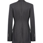 Blazer monopetto in fresco di lana gessato DJ847 ES0080D903 DONDUP 