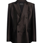 Blazer doppiopetto in shantung DJ850 SF0109D999 DONDUP 