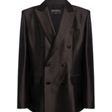 Blazer doppiopetto in shantung DJ850 SF0109D999 DONDUP 