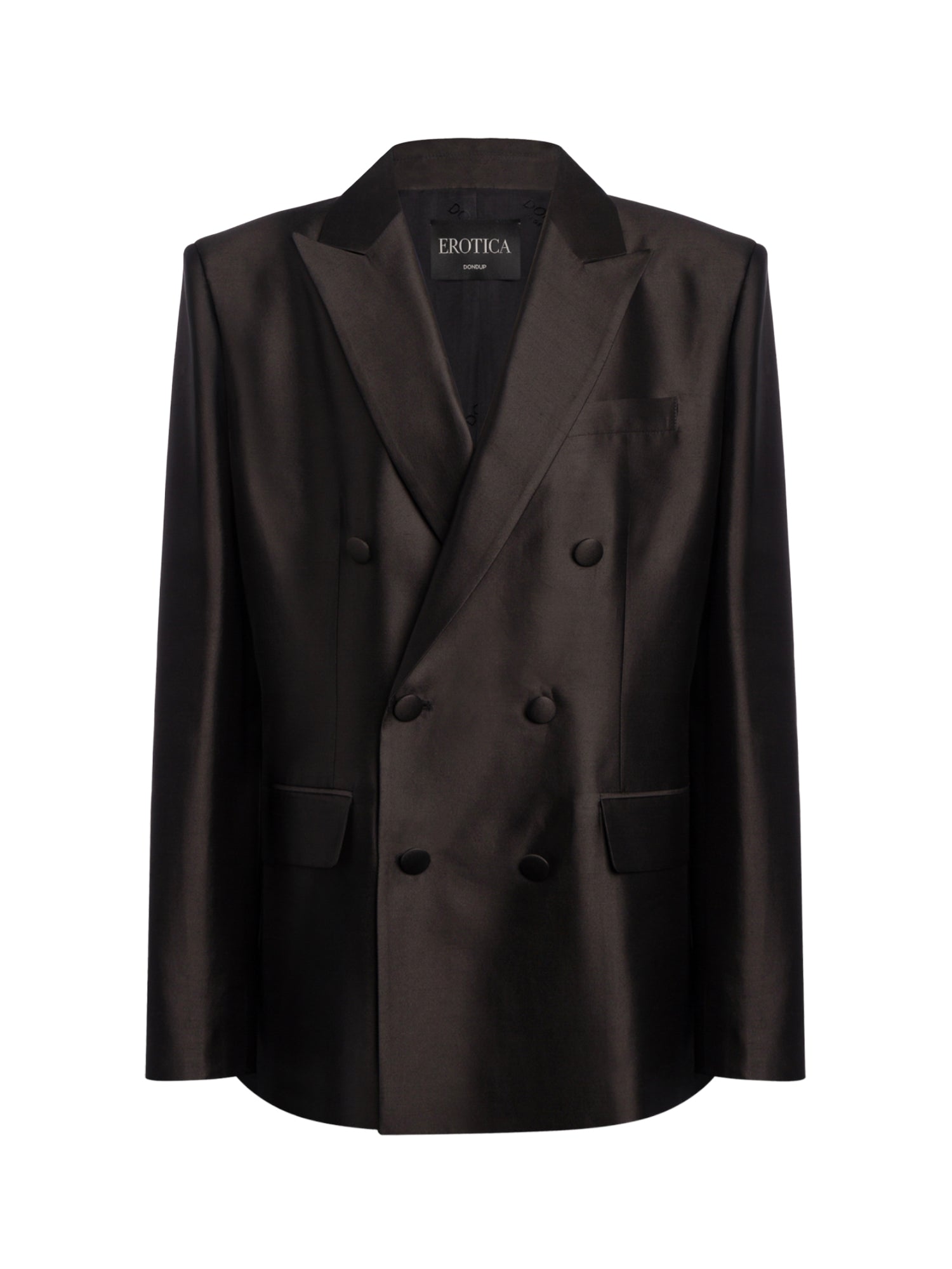 Blazer doppiopetto in shantung DJ850 SF0109D999 DONDUP 