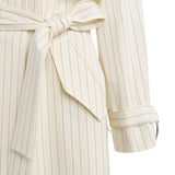 Trenchcoat in fresco di lana gessato DJ856 ES0080D001 DONDUP 