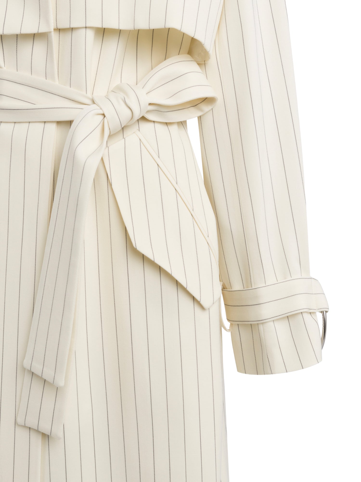 Trenchcoat in fresco di lana gessato DJ856 ES0080D001 DONDUP 
