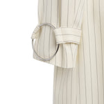 Trenchcoat in fresco di lana gessato DJ856 ES0080D001 DONDUP 