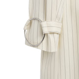Trenchcoat in fresco di lana gessato DJ856 ES0080D001 DONDUP 