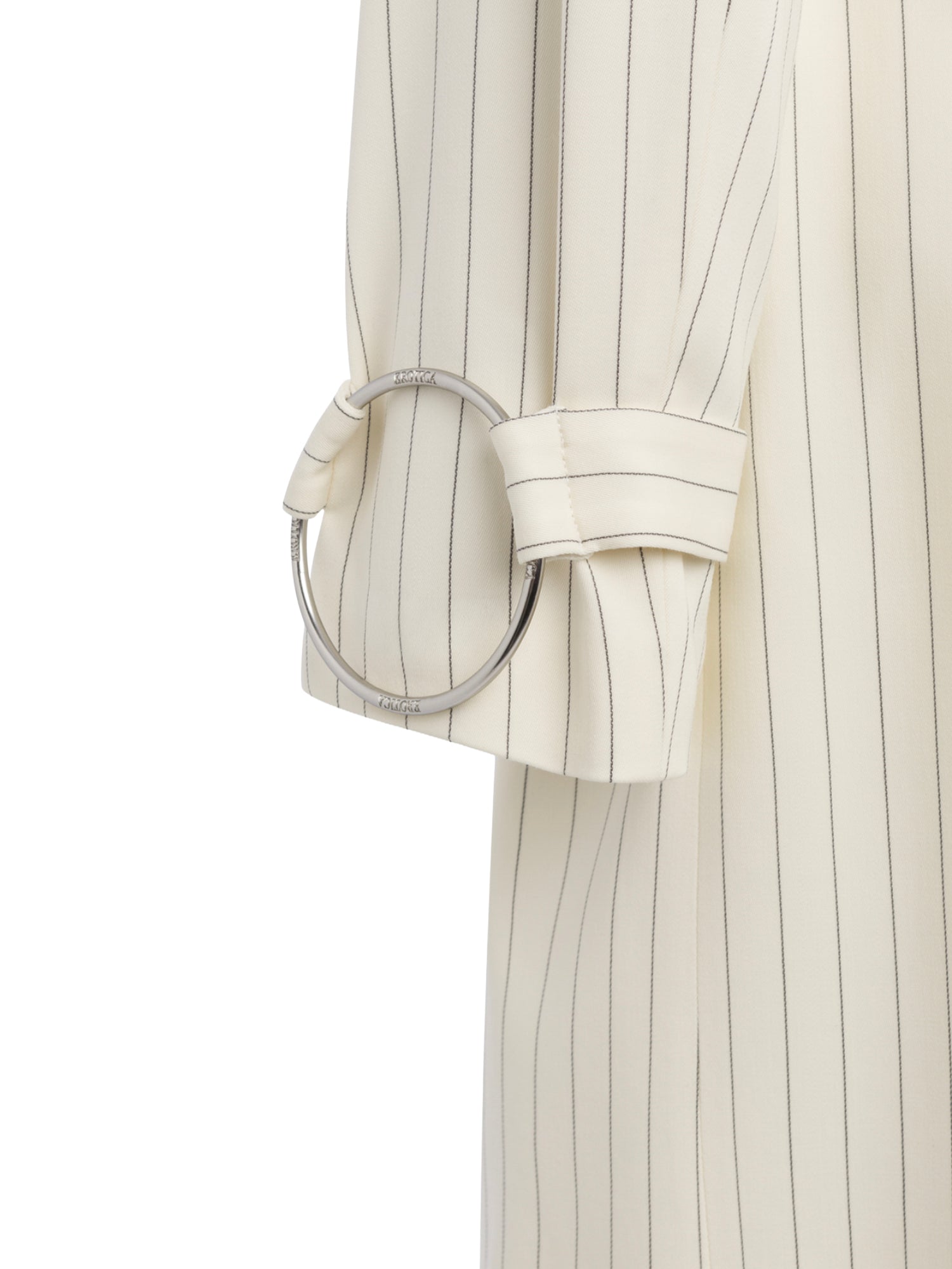 Trenchcoat in fresco di lana gessato DJ856 ES0080D001 DONDUP 
