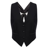 Gilet in tela bistretch DJ857 TS0009D999 DONDUP 