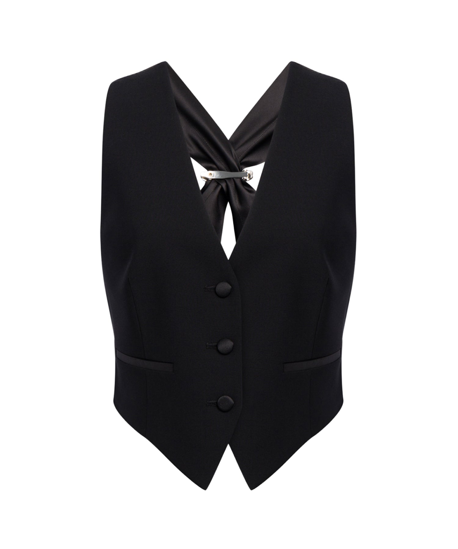 Gilet in tela bistretch DJ857 TS0009D999 DONDUP 